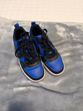 Kids Blue and Black Athletic Sneakers - Comfortable Everyday Shoes